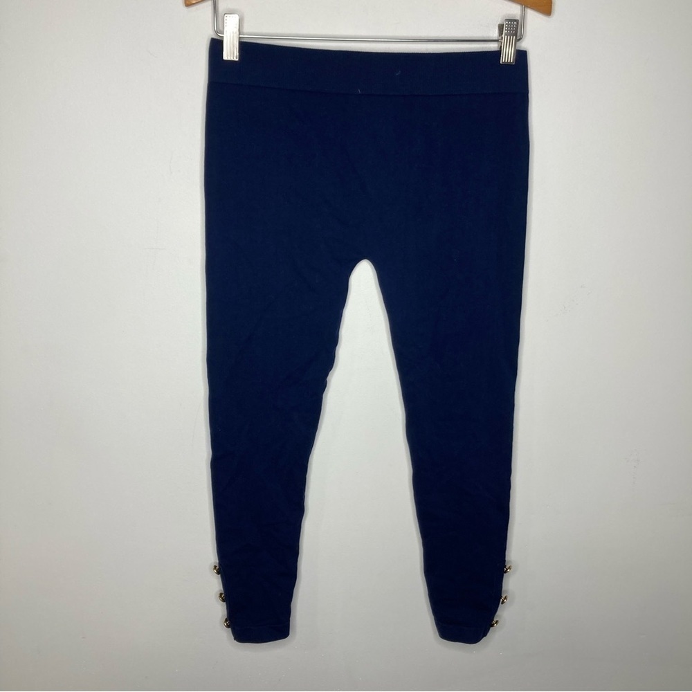 Lauren Ralph Lauren dark blue leggings with buttons‎ size B/C
